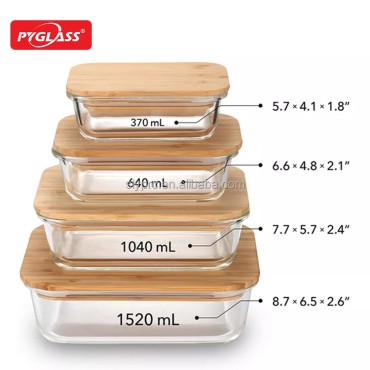 Food jar with wooden lid MG46HTP01